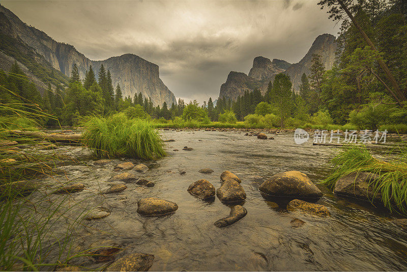 El Capitan和Lower Falls